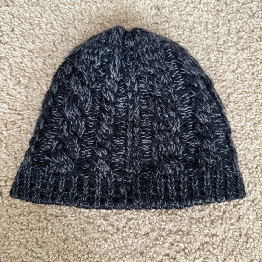 Black Faux Fur Beanie